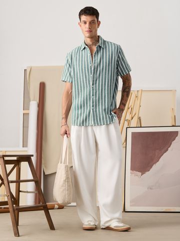 Buy TSS Originals: Greenfield Men Textured Shirts Online C76