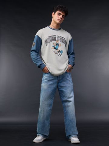 Buy Popeye: Strong To The Finish Men Oversized T-shirt Online OS23