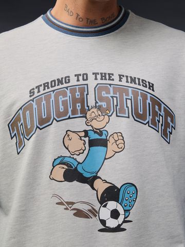 Buy Popeye: Strong To The Finish Men Oversized T-shirt Online OS23