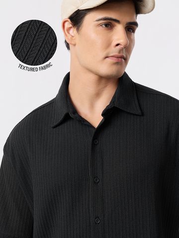 Buy Textured Shirt: Raven Men Men Textured Shirts Online C76