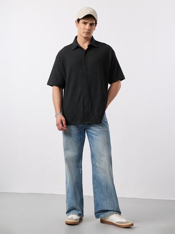 Buy Textured Shirt: Raven Men Men Textured Shirts Online C76