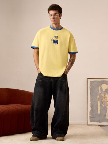 Buy Minions: Monday Men Oversized T-Shirts Online OS23