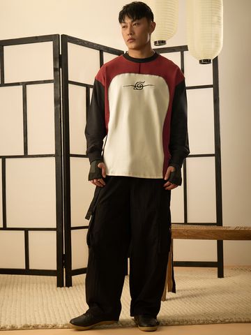 Buy Naruto: Anti-Leaf Oversized Full Sleeve T-shirts Online OS23