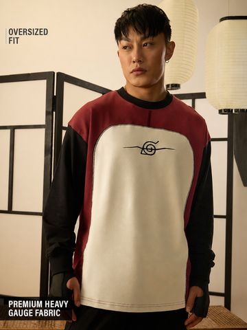 Buy Naruto: Anti-Leaf Oversized Full Sleeve T-shirts Online OS23