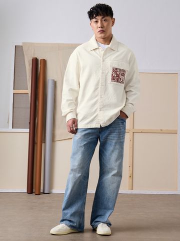 Buy Oversized Shacket: Neutral Men Shackets Online C76