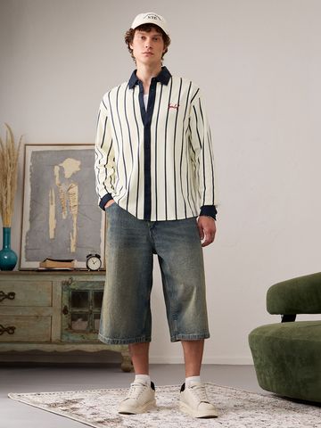Buy Baseball Shirt: pinstripe Club Men Baseball Shirt Online C76