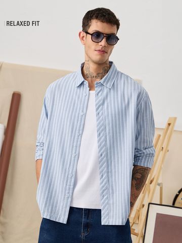 Buy TSS Originals: Sea Bliss Men Checks and Stripes Shirts Online C76