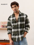 Buy Plaid Shirt: Verdant Men Relaxed Shirts Online C76