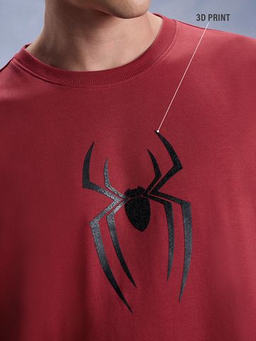 Buy Spider-Man: Spider Logo Men Oversized T-Shirts Online OS23