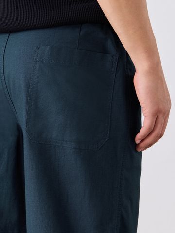 Buy Straight-Fit Pants: Dark Teal Men Pants Online F56