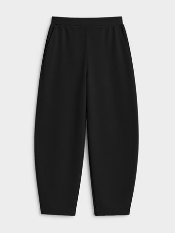 Premium Scuba Joggers: Ink Black Women Joggers JB65