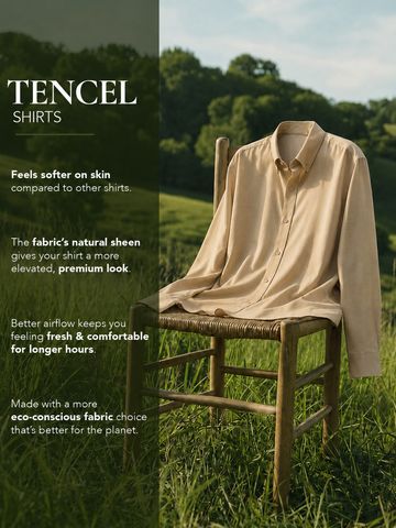 Buy Tencel Shirt: Sandstone Men Shirts Online C76