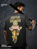 Buy Drogon Ball Z: Super Saiyan Men Oversized T-Shirt Online OS23