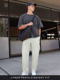 Buy Cargo Pants: Feather Grey Men Cargo Pants Online F56