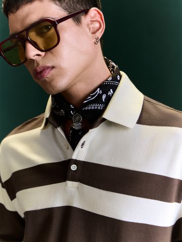 Buy Rugby Polo: Mocha Men Rugby Polo Online P09
