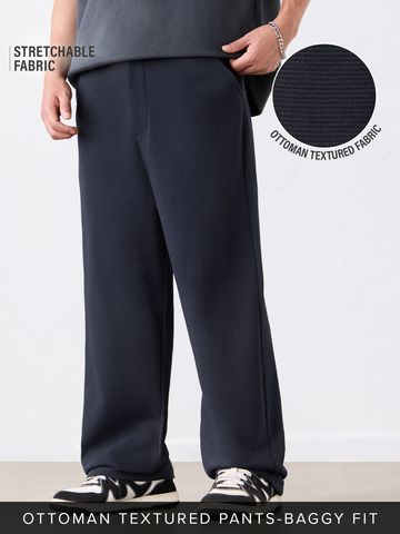 Buy Easy-Knit Pants: Airy Blue Men Pants Online F56