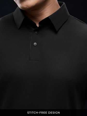 Buy Soilds: Blackboard Men Textured Polos Online P09