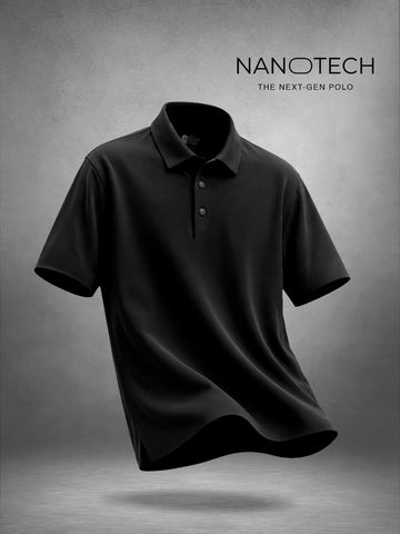 Buy Soilds: Blackboard Men Textured Polos Online P09
