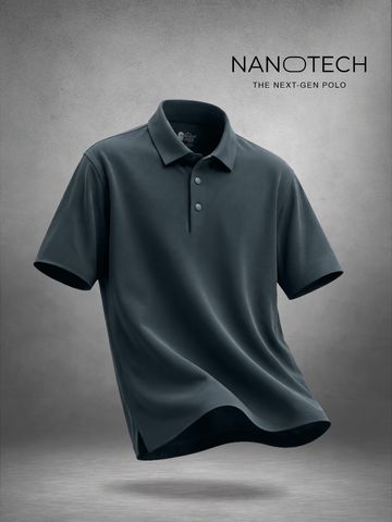 Buy Solids: Deep Teal Men Textured Polos Online P09