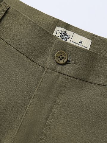 Buy Straight-Fit Pants: Deep Olive Green Men Pants Online F56