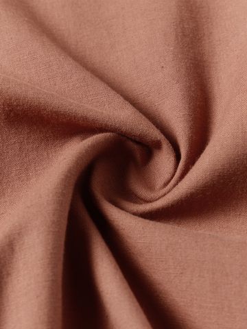 Buy Solids: Auburn Glaze Men Cotton Linen Shirts Online C76