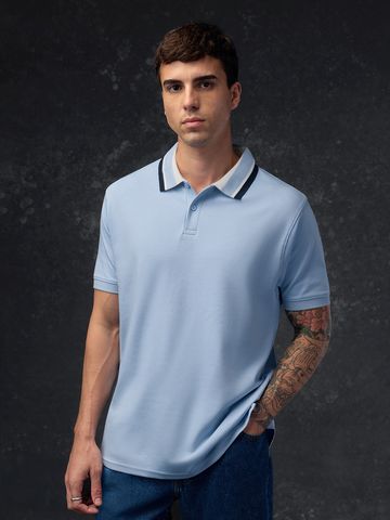 Buy TSS Originals: Sky Blue Men Polos Online P09