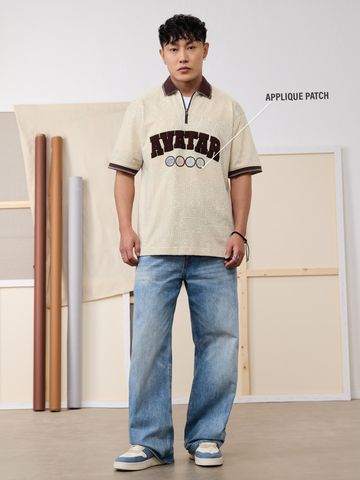 Buy Avatar: All The Elements Men Oveersized Polo Online P09
