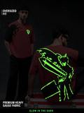 Buy Black Clover: Glow Men Oversized T-Shirts Online OS23