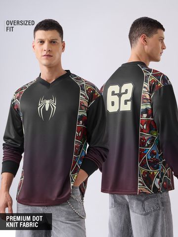 Buy Spider-Man: The Comics Men Oversized Jerseys Online OS23