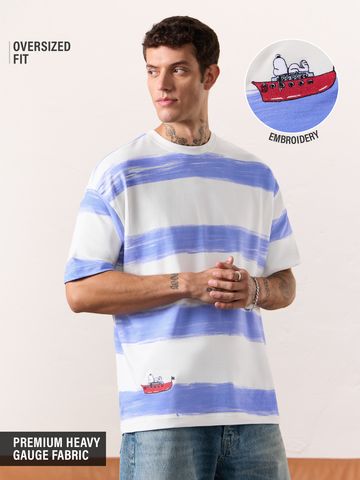 Buy Peanuts: Snoopy's Voyage Men Oversized T-Shirts Online OS23