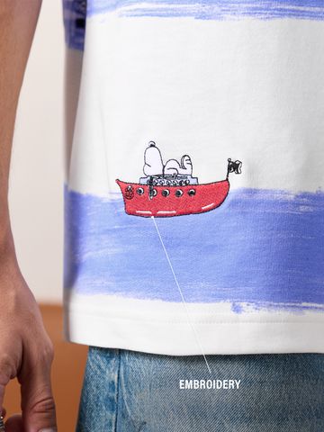 Buy Peanuts: Snoopy's Voyage Men Oversized T-Shirts Online OS23