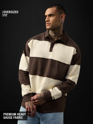 Buy Rugby Polo: Mocha Men Rugby Polo Online OS23