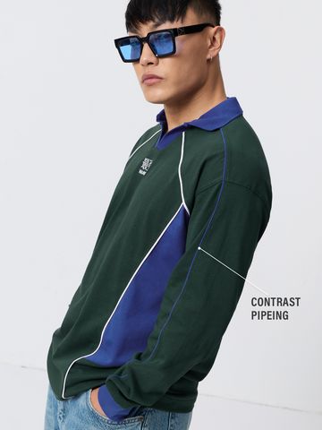 Buy Oversized Polo: Pacific Pine Men Oversized Polo Online P09