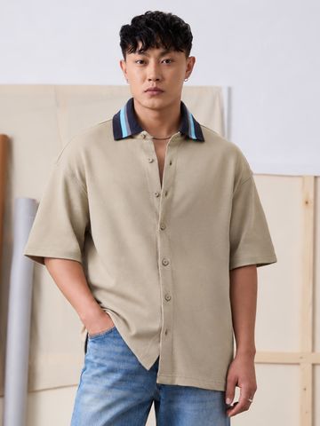 Buy Crochet Casuals: Dune Men Knit Shirts Online C76