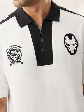 Buy Iron Man: Stark Industries Oversized Zipper Polos Online P09