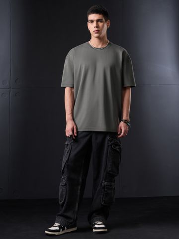 Buy Signature Solids: Anchor Men Oversized T-Shirts Online OS23