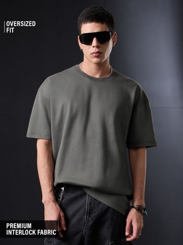 Buy Signature Solids: Anchor Men Oversized T-Shirts Online OS23