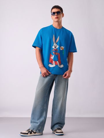 Buy Bugs Bunny: Superhero Men Oversized T-Shirts Online OS23