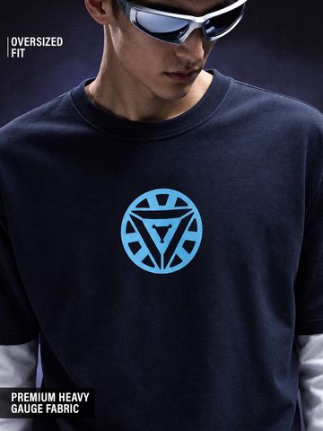 Buy Iron Man: Reactor Core Men Oversized Full Sleeve T-Shirts Online OS23