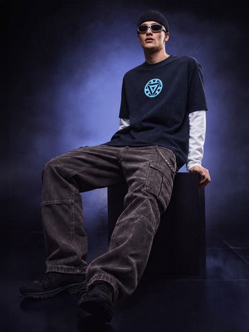 Buy Iron Man: Reactor Core Men Oversized Full Sleeve T-Shirts Online OS23