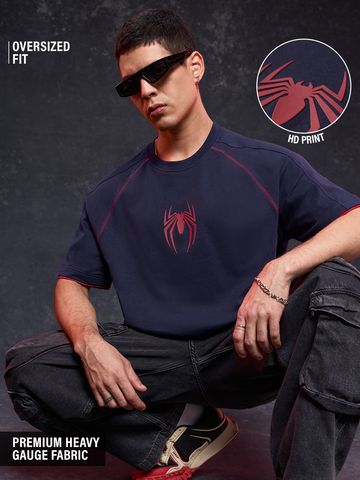 Buy Spider-Man: Red Spidey Men Oversized T-Shirts Online OS23