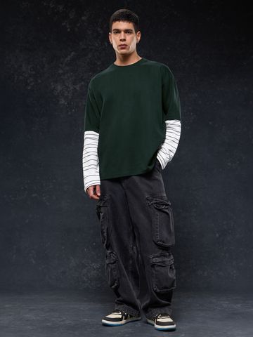 Buy Naruto: Rock Lee Men Oversized Full Sleeve T-Shirts Online OS23