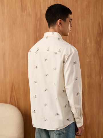 Buy Cotton-Linen Shirt: Cycle Men Cotton Linen Shirt Online C76