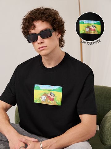 Buy Shin-chan: Scenery Men Oversized T-Shirts Online OS23