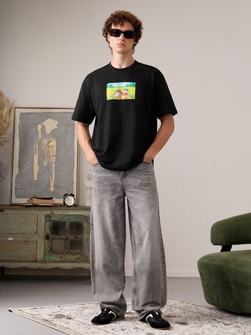 Buy Shin-chan: Scenery Men Oversized T-Shirts Online OS23