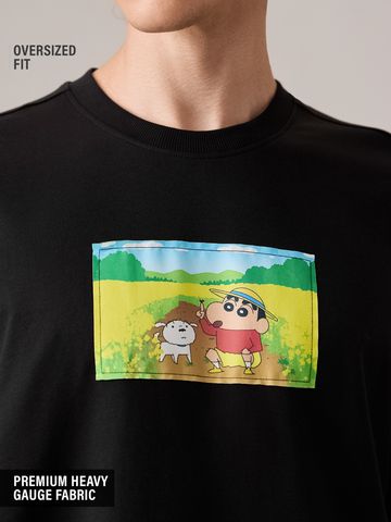 Buy Shin-chan: Scenery Men Oversized T-Shirts Online OS23