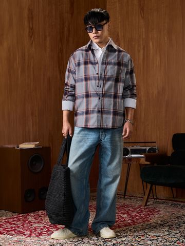 Buy TSS Originals: Canyon Men Checks and Stripes Shirts Online C76
