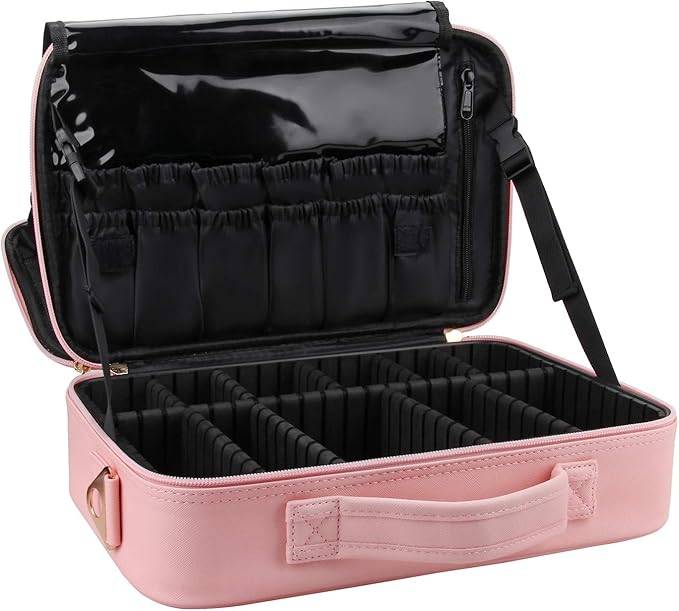 Cosmetic Bag, Makeup Organizer Bag - Baby Pink | C83 - view 1