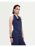 Solid Midnight Navy Women Top | HT67 - view 1