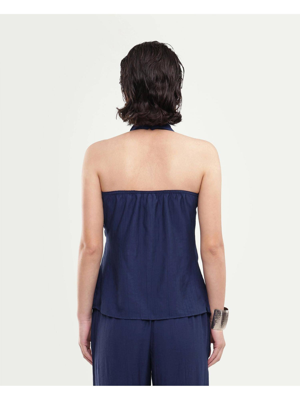 Solid Midnight Navy Women Top | HT67 - view 2